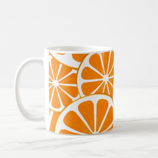 sinaasappels. koffiemok (Links)