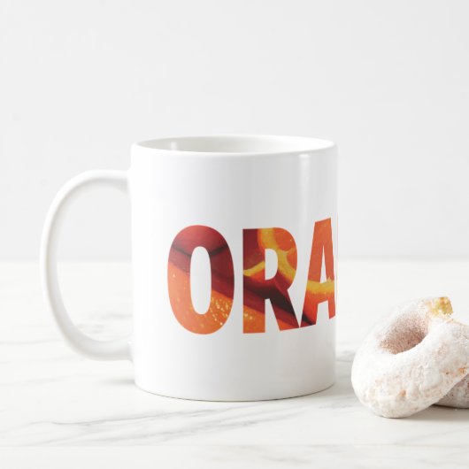 Sinaasappels Koffiemok (Met donut)