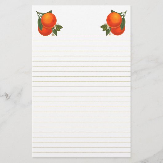 Sinaasappels krat kunst briefpapier bekleed (Voorkant)