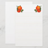 Sinaasappels krat kunst briefpapier bekleed (Voorkant / Achterkant)
