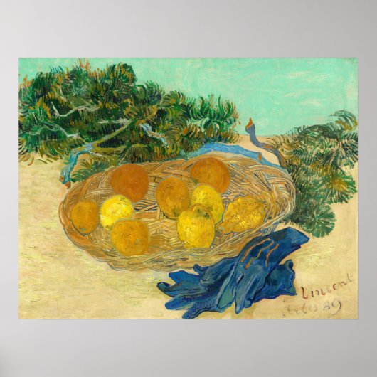 Sinaasappels, Lemons - Vincent van Gogh Fine Art P Poster (Voorkant)