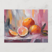 Sinaasappels leven nog steeds moderne impressionis briefkaart (Voorkant)
