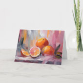 Sinaasappels leven nog steeds moderne impressionis kaart (Voorkant)