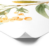 Sinaasappels Little Cutie Baby shower Welkom Poster (Hoek)