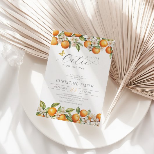 Sinaasappels Little Cutie is op weg naar Baby show Kaart