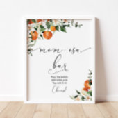 Sinaasappels Mam-osa-streepjesteken Poster