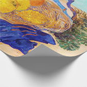 Sinaasappels met blauwe handschoenen, Van Gogh Cadeaupapier (Hoek)