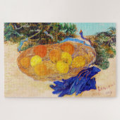 Sinaasappels met blauwe handschoenen, Van Gogh Legpuzzel (Horizontaal)