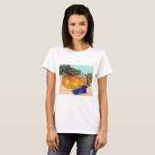 Sinaasappels met blauwe handschoenen, Van Gogh T-shirt (Voorkant volledig)