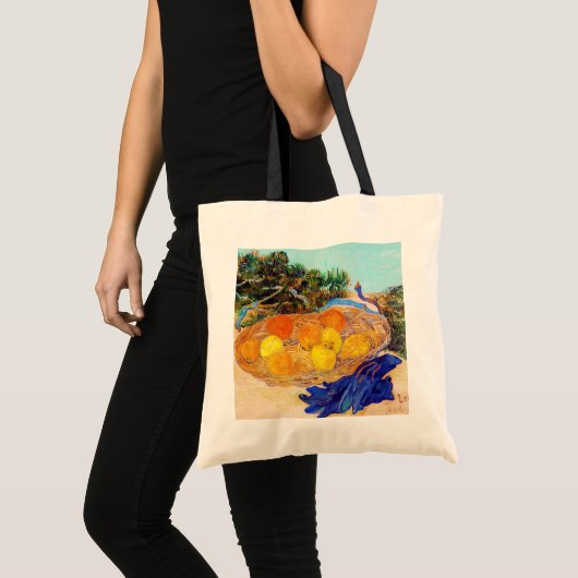 Sinaasappels met blauwe handschoenen, Van Gogh Tote Bag (Voorkant (product))