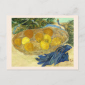 Sinaasappels met blauwe handschoenen van Van Gogh Briefkaart (Voorkant)