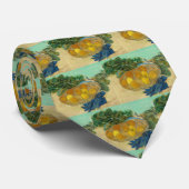 Sinaasappels met blauwe handschoenen van Van Gogh Stropdas (Opgerold)