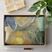 Sinaasappels met blauwe handschoenen van Van Gogh Tissuepapier (Geschenk)