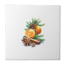 Sinaasappels met kruidnagel en kaneel naast vuurve