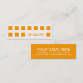 SINAASAPPELS (moskeesvierkantjes) Mini Visitekaartje (Voorkant / Achterkant)