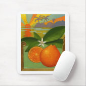 Sinaasappels mousepad muismat (Met muis)