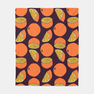 Sinaasappels naadloos patroon, textuur. fleece deken