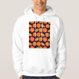 Sinaasappels naadloos patroon,  textuur. hoodie