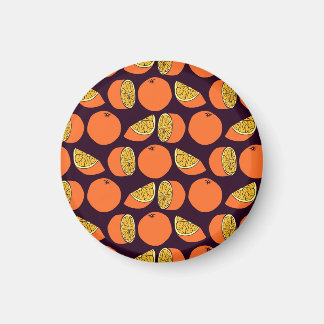 Sinaasappels naadloos patroon,  textuur. magneet