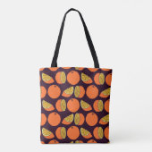 Sinaasappels naadloos patroon,  textuur. tote bag (Achterkant)