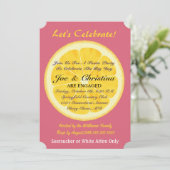 Sinaasappels & Nantucket Red Fiesta Cocktail Party Kaart (Staand voorkant)