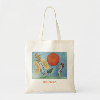 Sinaasappels natuurlijke canvas tas