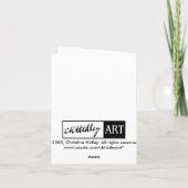 Sinaasappels Notecard Kaart (Achterkant)