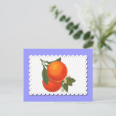 Sinaasappels op Doily  Crate Art Briefkaart (Staand voorkant)