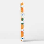 Sinaasappels op gestreepte achtergrond, zomerpatro Case-Mate iPhone case (Achterkant / Rechts)