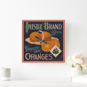  Sinaasappels op het etiket van vruchten Vierkante Klok (Huis)