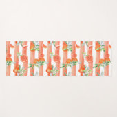 Sinaasappels op Sinaasappel en witte strepen Yogamat (Voorkant (horizontaal))