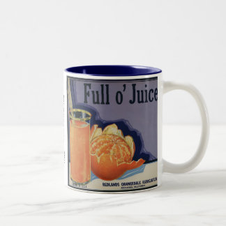 Sinaasappels op volle O-ijs Tweekleurige Koffiemok