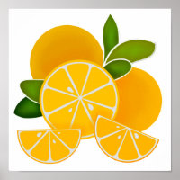 Sinaasappels, oranje plakken, citrusvruchten