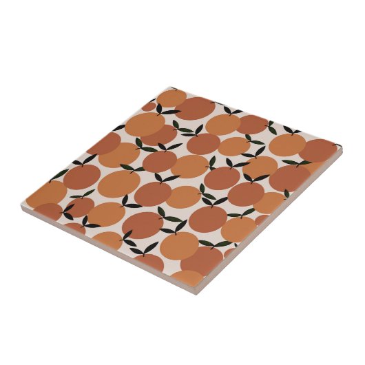 Sinaasappels Patroon III Tegeltje (Zijkant)