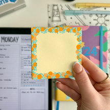 Sinaasappels patroon Postit Opmerkingen 7,6 x 7,6 