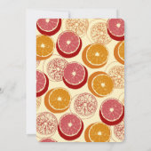 Sinaasappels Patroon Verjaardag Kaart (Achterkant)