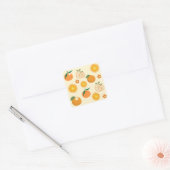 Sinaasappels Patroon Vierkante Sticker (Envelop)