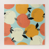 Sinaasappels Pattern: Levendig naadloos ontwerp. Legpuzzel (Horizontaal)