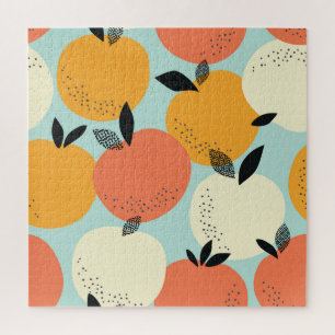 Sinaasappels Pattern: Levendig naadloos ontwerp. Legpuzzel