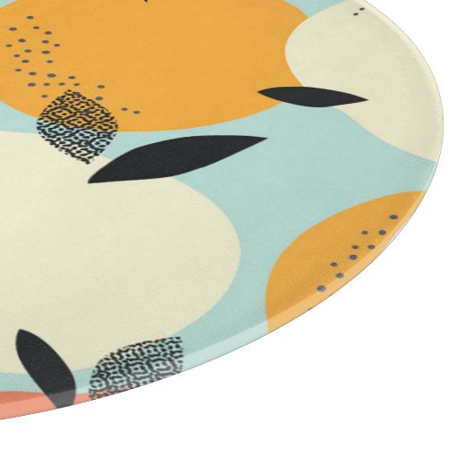 Sinaasappels Pattern: Levendig naadloos ontwerp. Snijplank (Hoek)