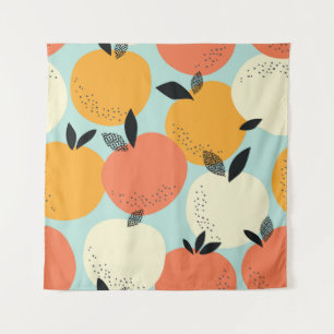 Sinaasappels Pattern: Levendig naadloos ontwerp. Wandkleed