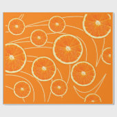 Sinaasappels plakjes Celebration Wrapping Paper Cadeaupapier (Vlak)