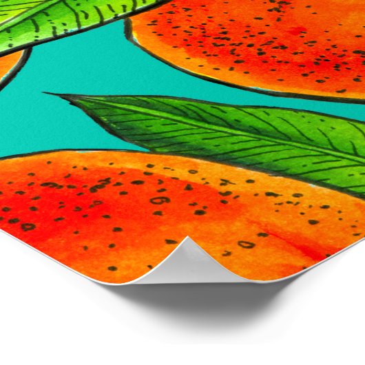 Sinaasappels Poster (Hoek)