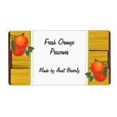  Sinaasappels Robuust Etiket voor aangepaste conse (Voorkant)