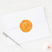 sinaasappels ronde sticker (Envelop)