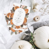 Sinaasappels Rustische feestdag Thanksgiving Kaart