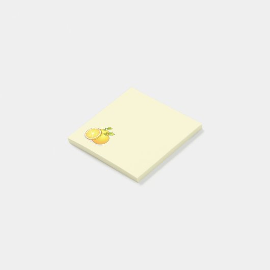 Sinaasappels schattig fruit post-it® notes (Schuin)
