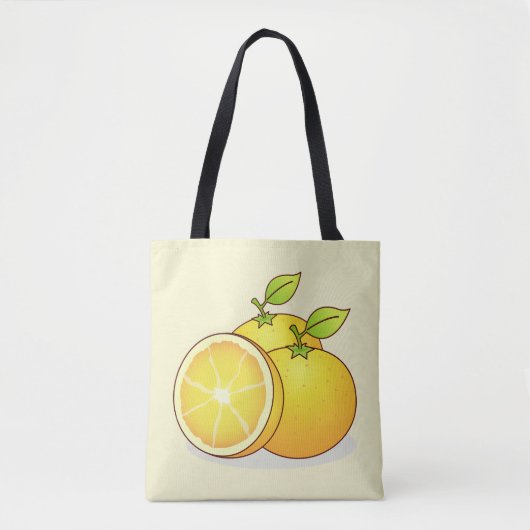 Sinaasappels schattig fruit tote bag (Voorkant)
