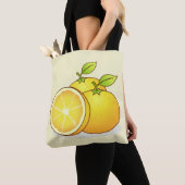 Sinaasappels schattig fruit tote bag (Dichtbij)