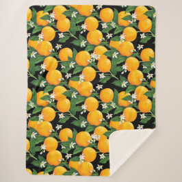 Sinaasappels Sherpa Deken